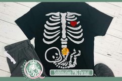 Pregnant Halloween Skeleton Sublimation Product Image 2