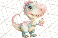 Dinosaur Clipart, Dino Nursery Art PNG Product Image 4
