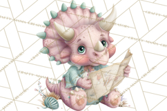 Dinosaur Clipart, Dino Nursery Art PNG Product Image 5
