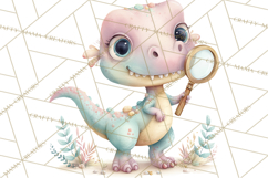 Dinosaur Clipart, Dino Nursery Art PNG Product Image 2