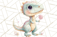 Dinosaur Clipart, Dino Nursery Art PNG Product Image 4