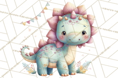 Dinosaur Clipart, Dino Nursery Art PNG Product Image 2