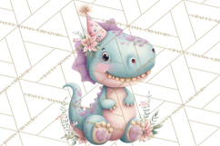 Dinosaur Clipart, Dino Nursery Art PNG Product Image 3