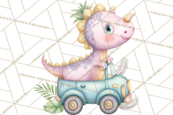Dinosaur Clipart, Dino Nursery Art PNG Product Image 4