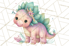Dinosaur Clipart, Dino Nursery Art PNG Product Image 4