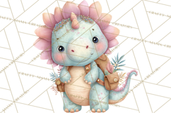 Dinosaur Clipart, Dino Nursery Art PNG Product Image 4