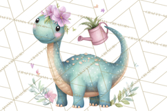 Dinosaur Clipart, Dino Nursery Art PNG Product Image 5
