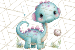 Dinosaur Clipart, Dino Nursery Art PNG Product Image 2