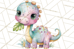 Dinosaur Clipart, Dino Nursery Art PNG Product Image 4