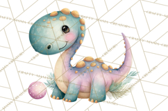 Dinosaur Clipart, Dino Nursery Art PNG Product Image 5