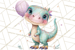 Dinosaur Clipart, Dino Nursery Art PNG Product Image 5