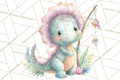 Dinosaur Clipart, Dino Nursery Art PNG Product Image 5