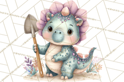 Dinosaur Clipart, Dino Nursery Art PNG Product Image 3