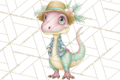 Dinosaur Clipart, Dino Nursery Art PNG Product Image 4