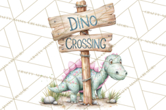 Dinosaur Clipart, Dino Nursery Art PNG Product Image 4