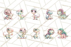 Dinosaur Clipart, Dino Nursery Art PNG Product Image 4