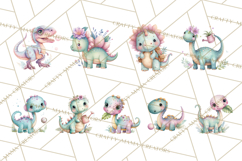 Dinosaur Clipart, Dino Nursery Art PNG Product Image 8