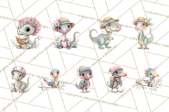 Dinosaur Clipart, Dino Nursery Art PNG Product Image 7