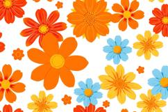 Vibrant Floral Bloom Pattern Background Product Image 1