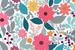 Pastel Floral Blossom Garden Background Product Image 1