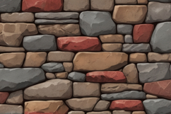 Stone Wall Cartoon Texture Background Product Image 1