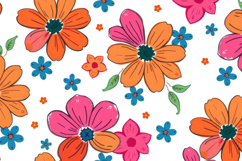 Abstract Flower Bloom Pattern Background Product Image 1
