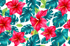 Vibrant Tropical Hibiscus Background Product Image 1