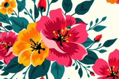 Colorful Blooming Floral Design Background Product Image 1