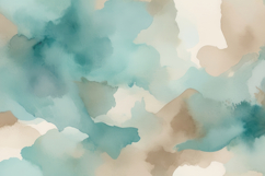 Blue Brown Watercolor Abstract Background Product Image 1