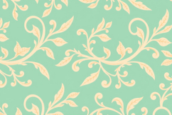 Floral Vines Seamless Pattern Background Product Image 1