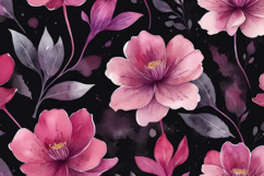 Dark Purple Pink Floral Background Product Image 1
