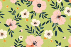 Soft Floral Bloom Pattern Background Product Image 1
