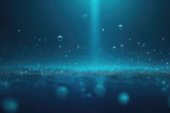 Blue Underwater Light Rays Background Product Image 1