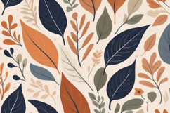 Autumn Leaf Foliage Botanical Pattern Background Product Image 1