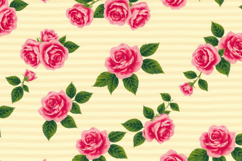 Vintage Rose Bouquet Pattern Background Product Image 1