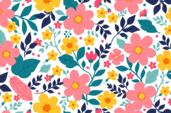 Elegant Summer Bloom Background Product Image 1