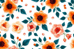 Soft Blossom Repeat Pattern Background Product Image 1