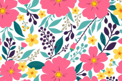Elegant Floral Leaves Background Product Image 1