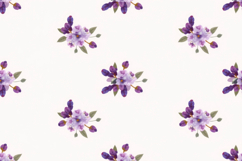 Lilac Floral Seamless Pattern Background Product Image 1