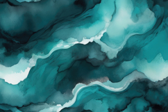 Teal &amp; Aqua Watercolor Art Background Product Image 1