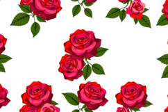 Rose Blossom Seamless Pattern Background Product Image 1