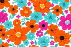 Vibrant Floral Pattern Background Product Image 1