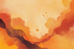Orange &amp; Red Watercolor Abstract Background Product Image 1