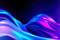 Pink Blue Gradient Waves Abstract Background Product Image 1