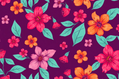 Vibrant Abstract Floral Background Product Image 1