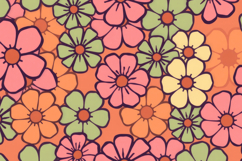 Groovy Floral Power Pattern Background Product Image 1
