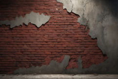 Exposed Brick and Plaster Wall Background Product Image 1