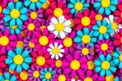 Neon Pop 3D Daisy Bloom Background Product Image 1