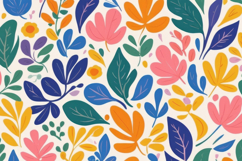 Colorful Vibrant Botanical Leaf Background Product Image 1
