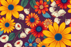 Colorful Floral Background Product Image 1